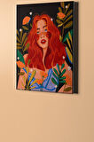 Sayılarla Boyama Seti Kasnaklı Renkli Kız 40x50 Cm