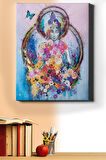 Sayılarla Boyama Seti Kasnaklı Çiçekler 40x50 Cm