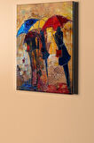 Sayılarla Boyama Seti Kasnaklı Renkli Şemsiyeler 40x50 Cm