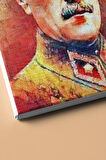 Sayılarla Boyama Seti Çerçeveli Kasnaklı Renkli Atatürk 6 50x65 Cm