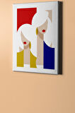 Sayılarla Boyama Seti Çerçeveli Kasnaklı Iş Kadınları 60x75 Cm
