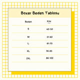 4 Adet Siyah Likralı Pamuklu Boxer