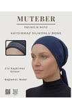 Kaydırmaz Silikonlu Bone - Önü Çift Kat - Bağlamalı Model - Rahat İç Bone