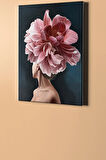 Çiçek Kadın 11 Renkli Sayılarla Boyama Seti Kasnaklı 40x50 Cm