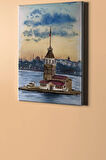 Kız Kulesi 3 Sayılarla Boyama Seti Kasnaklı 40x50 Cm