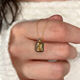 Topaz Taşlı Gümüş Kolye GM04