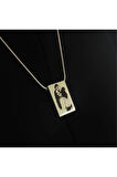 Lazer Fotoğraf Kazımalı Unisex Çelik Kolye