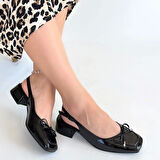 Elize Siyah Rugan Topuklu Ayakkabı