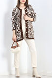 Uzun Leopar Hırka Ekruleopar - 20859.1612.