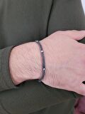 Kazaziye Yumuşak El Örgüsü İki Zincir Saf Gümüş Bileklik 