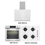 Beyaz Ankastre Set (Bde 6062 B + Bocd T 6510 Eb + Bfc 631 B)
