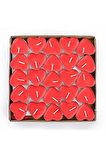 Kırmızı Kalpli Tealight Mum 