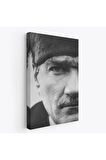 Atatürk Portre Tablosu Mustafa Kemal Atatürk Dikdörtgen Dekoratif Kanvas TabloFS