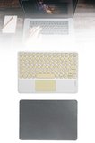 Touchpad Tüm Cihazlara Uyumlu Bluetooth Klavye Touchpad Slim Kablosuz Wifi Q Klavye