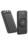 Kablosuz Çoklu Şarj Girişli 10.000 Mah Kablolu Powerbank Taşınabilir