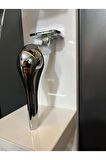 Kaşık Metal Ayak 20cm Krom Renk Kitaplık Koltuk Tv Ünite Dolap Komidin Modern Mobilya Ayağı Gümüş