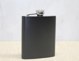 #Matara Paslanmaz Çelik Lüks Hediyelik Tasarım Metal Cep Matarası Tekli Siyah 7 Oz Matara