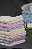 %100 Bambu Soft El Yüz Saç Havlusu  Acık Gri (50x90)