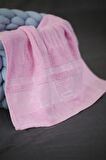 %100 Bambu Soft El Yüz Saç Havlusu   Pembe  (50x90)