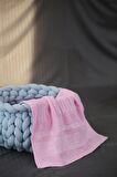 %100 Bambu Soft El Yüz Saç Havlusu   Pembe  (50x90)
