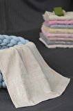 %100 Bambu Soft El Yüz Saç Havlusu  Somon (50x90)