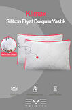 2 Adet Pembe Serisi Kılıflı Fermuarlı Klimali Antialerjik Silikon Nano Elyaf Yastık 50x70cm 