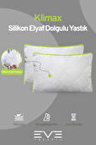 2 Adet Klimax Yeşil Serisi Kılıflı Fermuarlı Klimali Antialerjik Silikon Nano Elyaf Yastık 50x70cm 