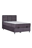 Premium Bamboo Sleepy Üçlü Set Gri (BAZA BAŞLIK YATAK)