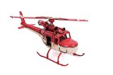 Helikopter Metal Vintage Dekoratif Masaüstü Biblo Hediyelik
