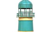 Dekoratif Metal Deniz Feneri Kumbara Vintage Biblo Hediyelik