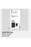 16 GB  SD Kart Mikro CD Kart Class 10C
