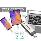 Kodak 64 gb Type C ve USB 3.2 Flash Bellek Otg Çift Giriş Premium