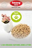 Bonny Nice Doğal Kuş Kumu Çam Pelet Papağan Kuş Kafes Altlığı 5 Kg 10 Lt (4 Adet)