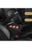 Renault Clio 3 2007-2016 Sürgülü Kolçak Kol Dayama 2 Adet USB Lİ Araca Özel Delmesiz Vidasız Montaj