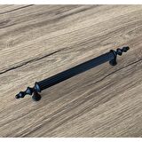 KOLDOOR Mat Siyah Mobilya Dolap Mutfak Çekmece Kulpu 224 Mm 10 Adet