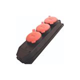 Bylion 3 lü Kauçuk Monofaze Üçlü Grup Priz 220 Volt (1 Adet)