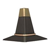 Mobilya Koltuk Ayağı Baza Çekyat Chester Oturma Grubu Ayağı Elmas Siyah Gold 15 CM (16 Adet)