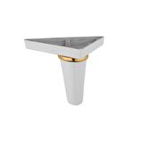 Mobilya Ayağı Koltuk Çekyat Baza Chester Baza Kanepe Sena Beyaz Gold Çizgili 14 Cm (16 Adet)