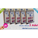 Sineklik Sin-Tak Pencere Sinekliği 75cmX125cm 5 Adet