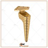 Mobilya Vizyon Gold Koltuk Ayağı Chester Komidin Tv Ünitesi Ayağı 16 Cm 1 Adet