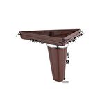 Mobilya Koltuk Çekyat Baza Chester Tv Ünitesi Ayağı Kahve Krom Çizgili 12 Cm (16 Adet)