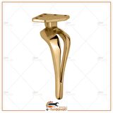 Mobilya Diva Gold Koltuk Ayağı Chester Komidin Tv Ünitesi Ayağı 21 Cm 1 Adet