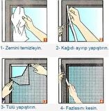 Sin-Tak Pencere Sinekliği Yapışkanlı Sineklik 75 x 125 Cm 1 Adet