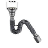 Lavabo Sifonu Lüks Körüklü Evye,Lavabo Sifonu Donau 50 mm 2 Adet