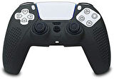Siyah Playstation 5 Ps5 Kol Kılıfı Dualshock 5 Kabartmalı Kılıf