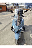 Kuba Chia 125 Siperlik Ön Cam 2023 2024 Model 55cm Şeffaf Renkli 4mm KISA SPOR CAM