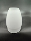 KÜÇÜK AVİZE CAMI.BEYAZ RENKTE.Mum ampule göre (E.14) (Duy yuvası:3.00cm-h:11.00cm)