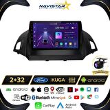 Ford Kuga 2+32GB Android 13 Kablosuz Carplay 2013-2018 Navigasyon Multimedya Sistemi 