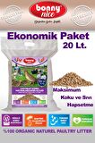 Bonny Nice Doğal Çam Pelet Bıldırcın Güvercin Süs Tavukları Kafes Altlığı 10 Kg 20 Lt (2 Paket)