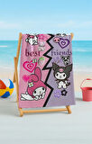 Kuromi Best Friends Plaj Havlusu – Sevimli ve Eğlenceli Tasarım